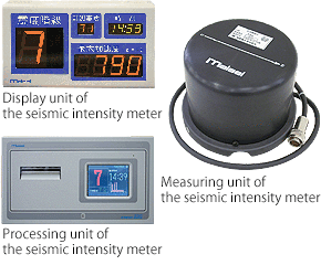 Earthquake Information system and Seismic intensity meter